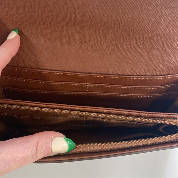 Fossil Cleo Clutch Brown Flap Wallet - Picture 5 of 6